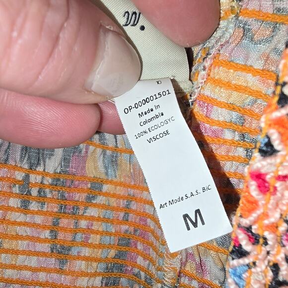 Maaji Prism Cat Marta Short Dress Smocked Mini 4 in 1 Wear Cut Out Tassels M NEW - Picture 11 of 16